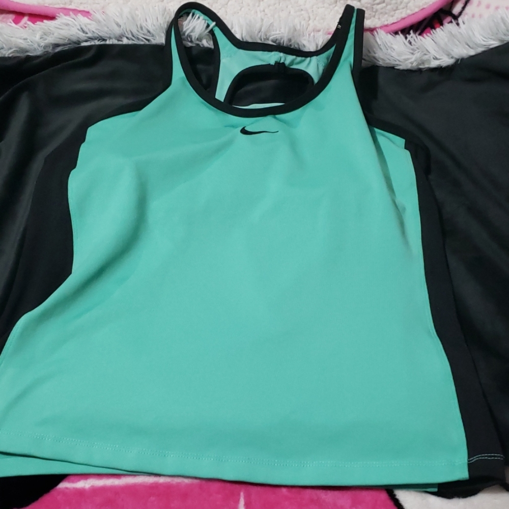 NIKE DRI_FIT SWIFT COMPRESSION RACERBACK TOP LARGE - Picture 5 of 7